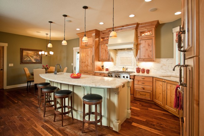 Remodeled kitchen by HighCraft Builders