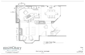HighCraft Builders kitchen remodel floorplan