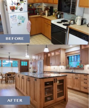HighCraft Builders bfore and after craftsman remodel