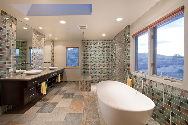 HighCraft-Builders-contemporary-master-bath-suite-with-floating-vanity-free-standing-tub-and-walk-in-shower