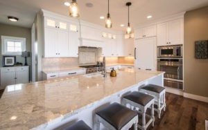 custom home white kitchen