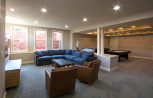 example of basement remodeling