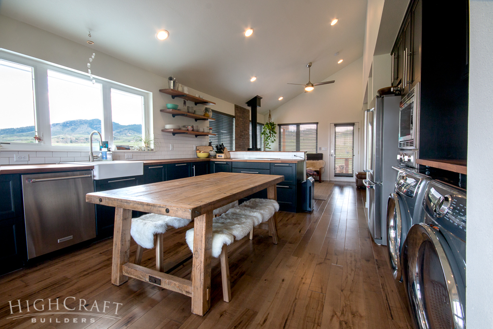 Rural Carriage House kitchen