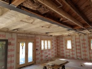 Ritter house spray foam insulation ready for drywall