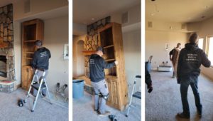 removing-cabinets-to-recycle-Full-Circle-2022-three-photos