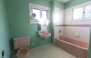 Ritter house before remodel pink bathroom