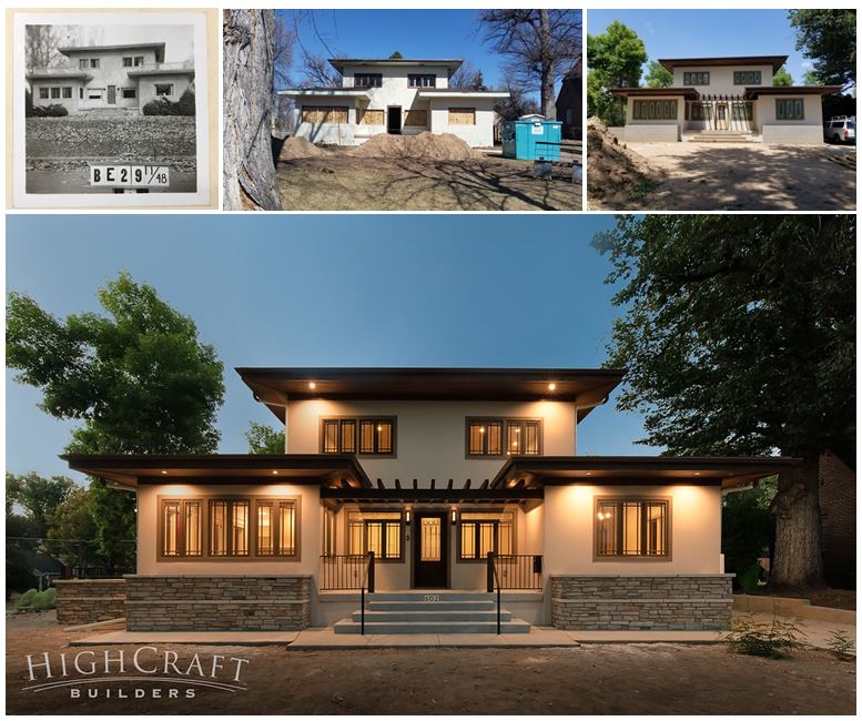 Ritter House before and after exterior remodel