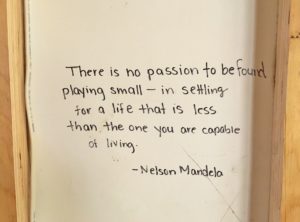 farmhouse wall words nelson mandela quote