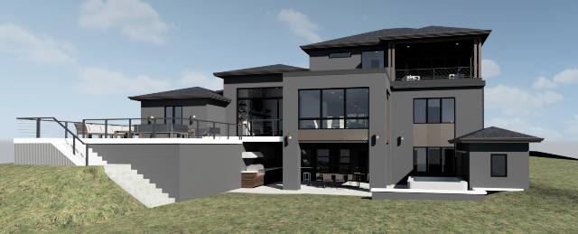 Lake Loveland rear exterior rendering