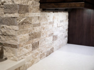stone backsplash kitchen remodel
