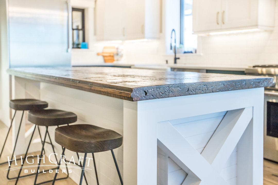 white kitchen island tractor seat bar stool 