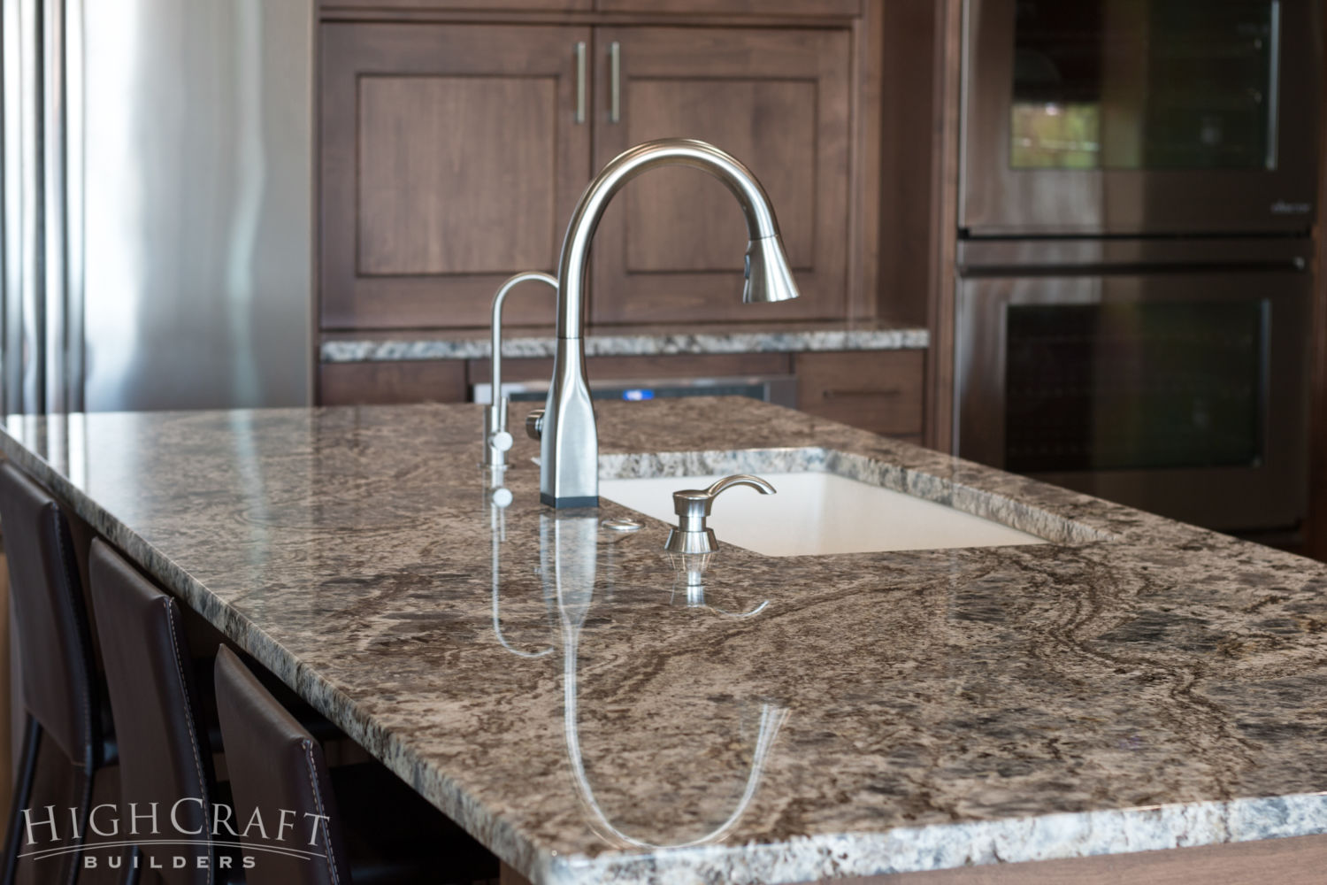 granite countertop kitchen remodel sink closeup