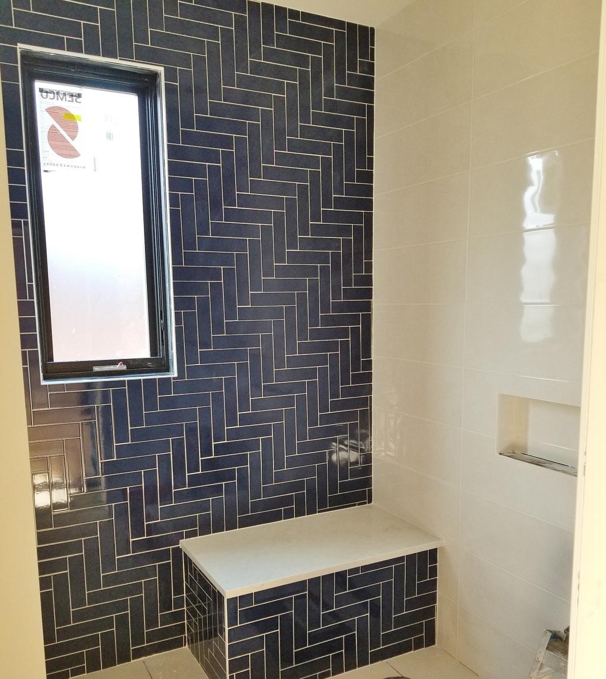bathroom remodeling fort collins co navy blue tile shower