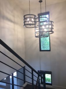 loveland new construction stairway chandelier June 2019