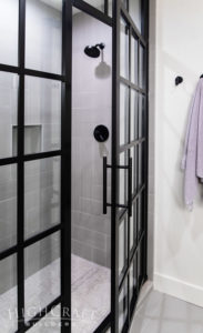 Asian-Inspired-whole-house-remodel-black-grid-shower-doors