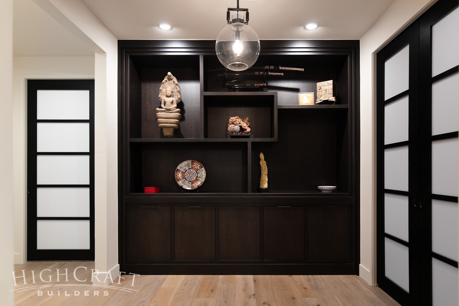 Asian-Inspired-whole-house-remodel-gallery-custom-display-cabinet-shoji