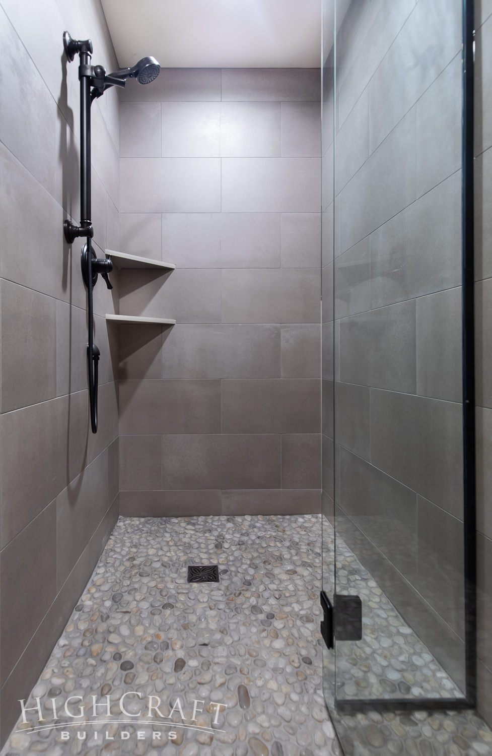 Pin By Carolyn Phillips On Bathroom In 2020 Grey Wall Tiles Modern Rustic Grey Walls