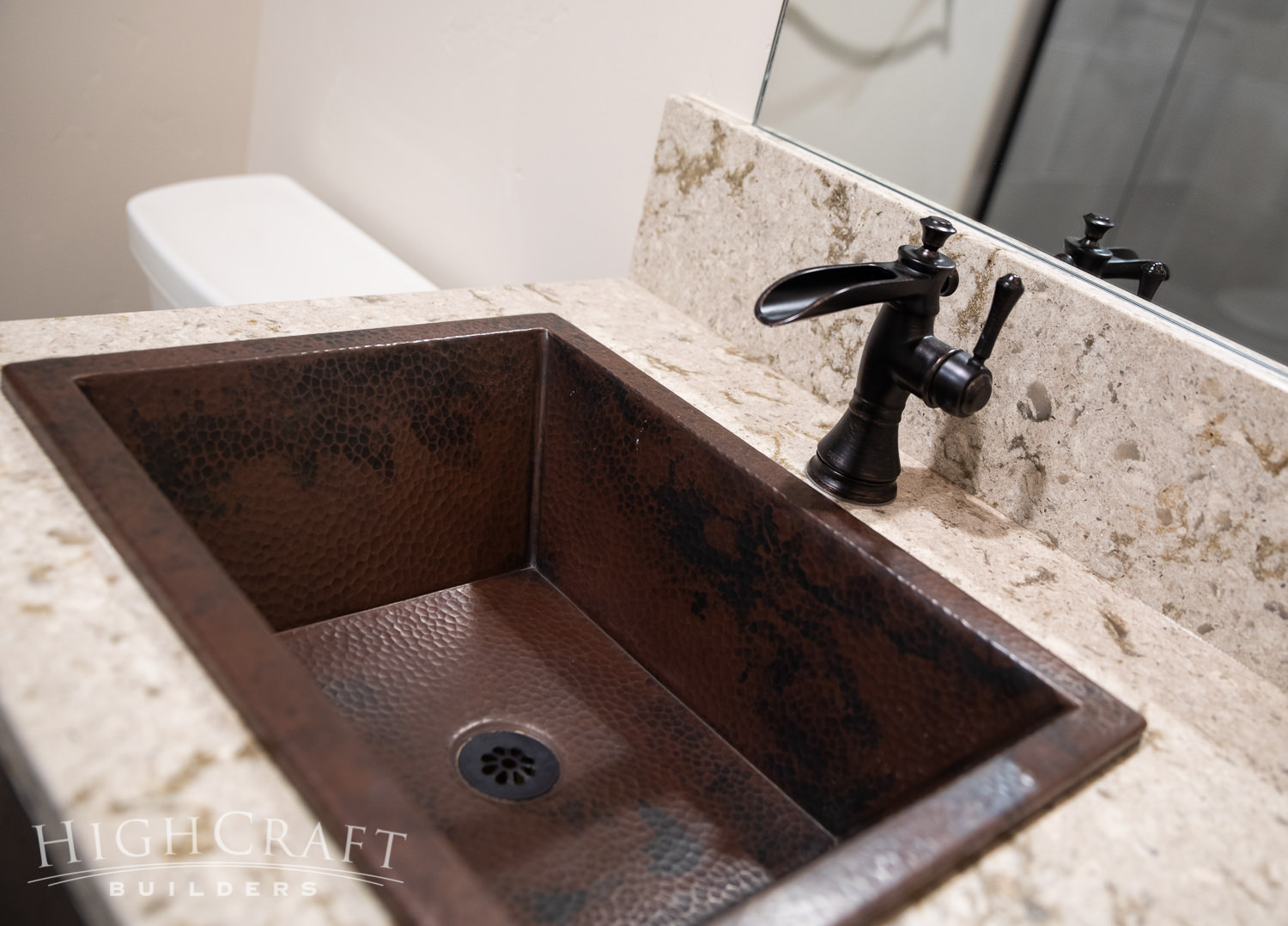 Modern-Rustic-Ranch-bathroom-copper-sink