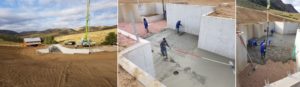 custom house builder colorado pouring concrete floor slab basement_progress photos