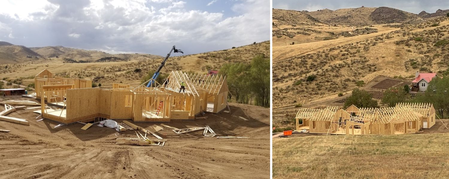 custom house builder framing mountain home_progress photos Sept 2019