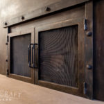 Rustic-Ranch-Addition-Whole-House-Remodel-metal-fireplace-surround