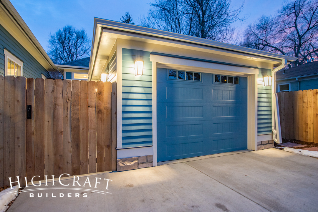 new garage construction blue house fort collins co