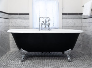 old_town_fort_collins_construction_bathroom_remodel_black_clawfoot_tub