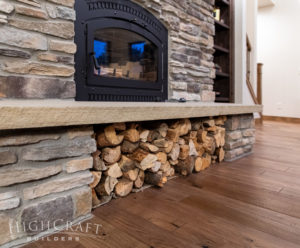custom_house_builder_contractor_companies_wood_burning_gas_fireplace_insert_wood_storage