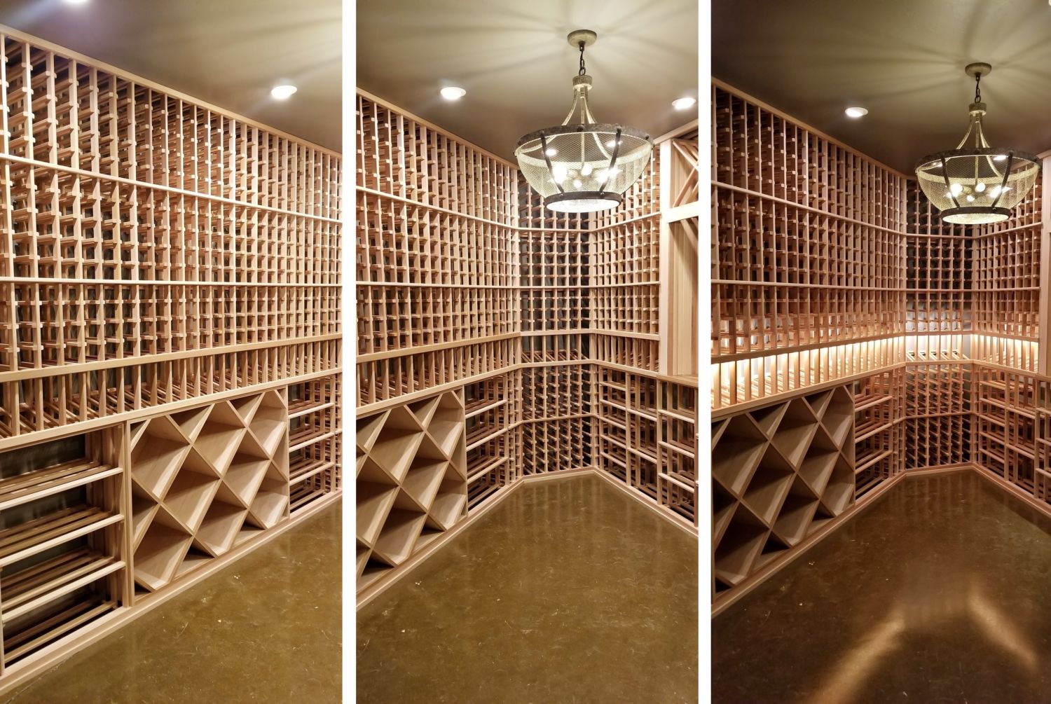 colorado_custom_home_builder_wine_cellar_wine_rack_wall_lighting