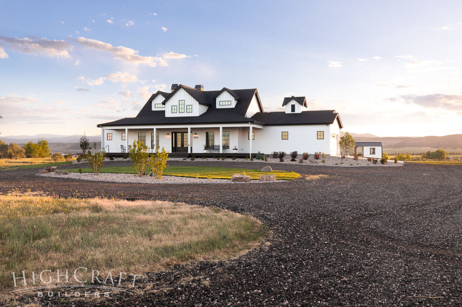 custom_home_builder_northern_co_white_farmhouse_black_roof_front