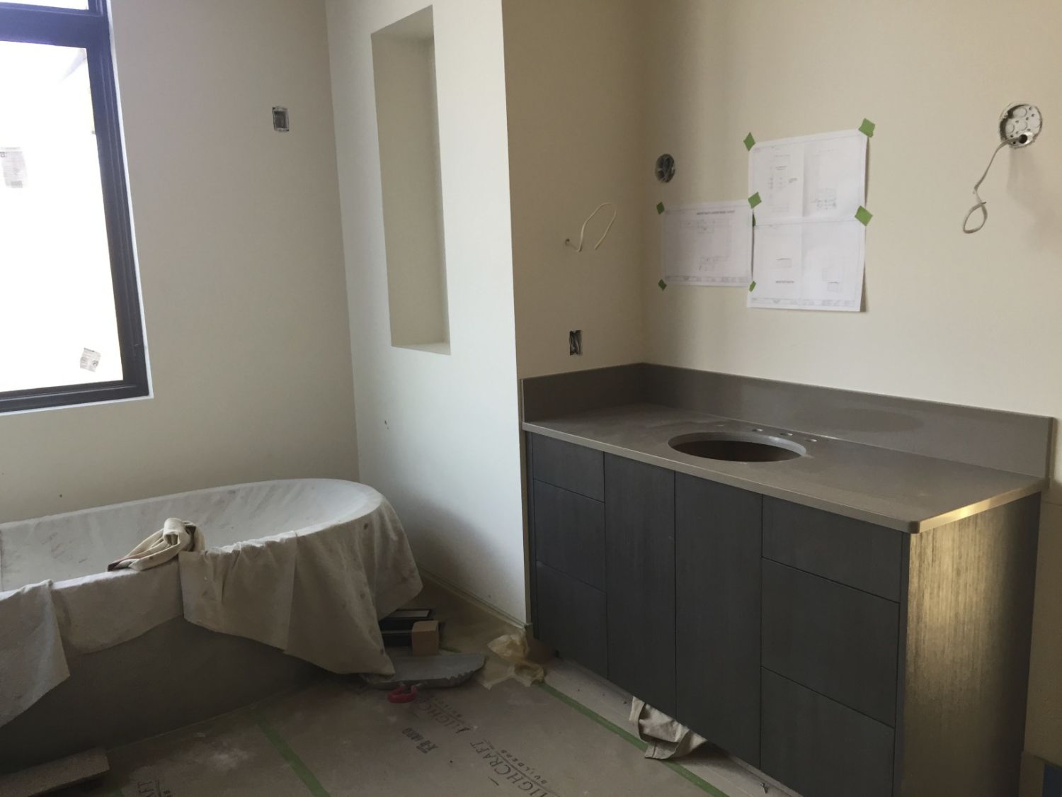 custom-home-building-master-bathroom-progress-week-30