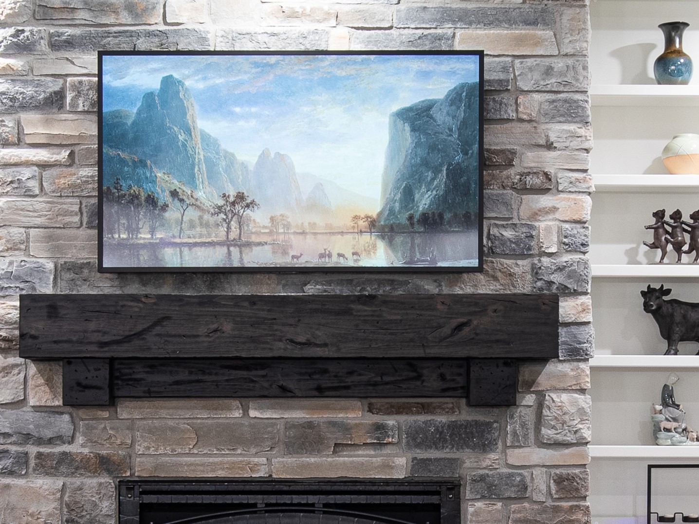 custom_home_builder_colorado_living_room_fireplace-mantel-painting