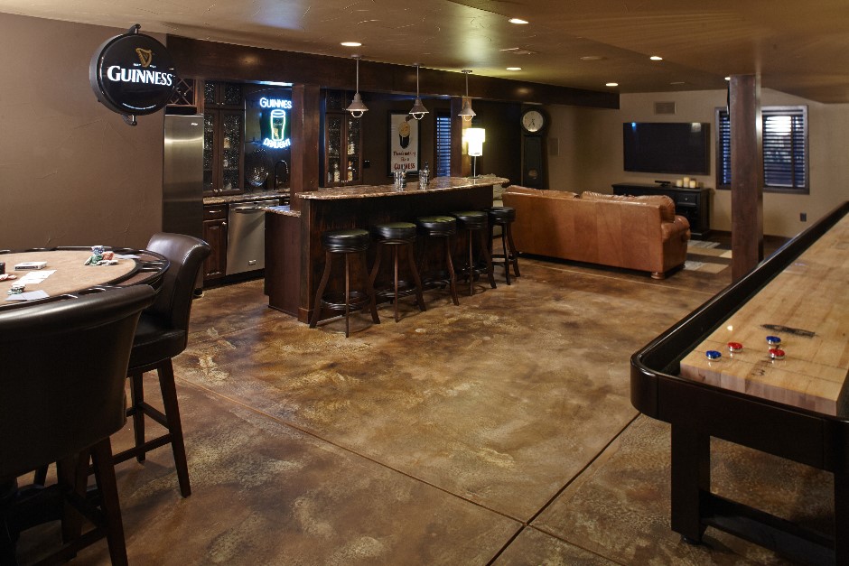 basement-remodel-irish-pub-concrete-flooring