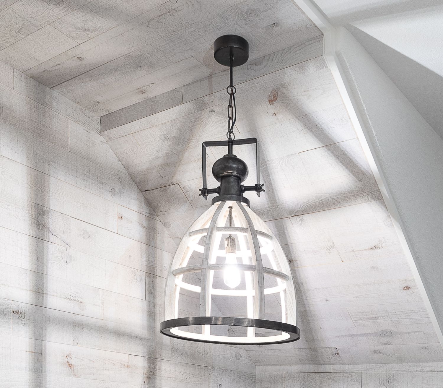 basement-remodeling-contractor-seating-nook-wooden-cage-pendant-light-close-up