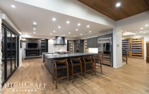 contemporary-custom-home-builder-kitchen-view-to-front-door