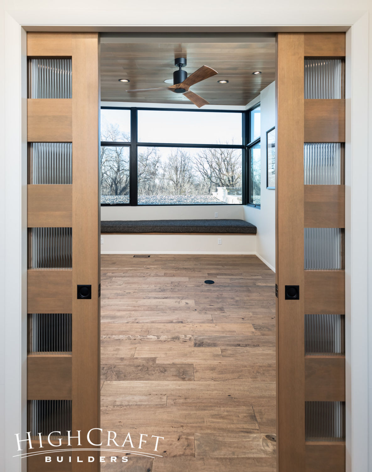 contemporary-custom-home-builder-office-pocket-doors