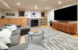 basement-remodel-fireplace-finish-pattern-tile-old-town-fort-collins-co
