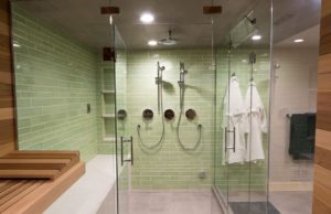 bathroom-remodeling-fort-collins-co-green-tile-sauna