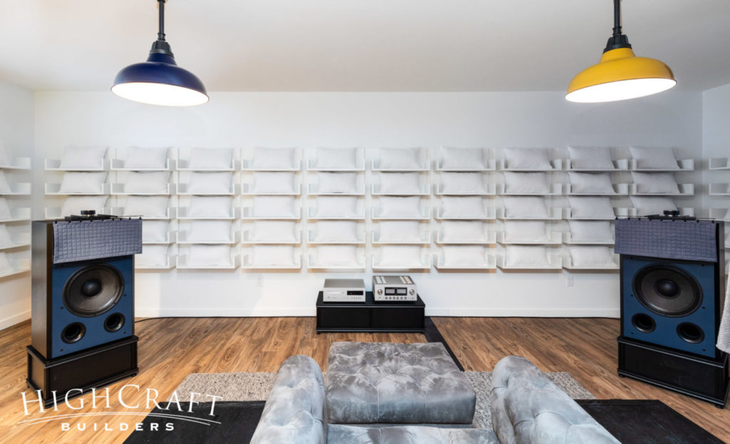 basementremodelingfortcollinscolisteningroomspeakerswallof