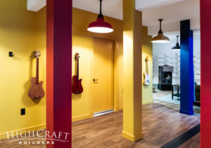 basement-remodeling-fort-collins-co-red-yellow-blue-columns