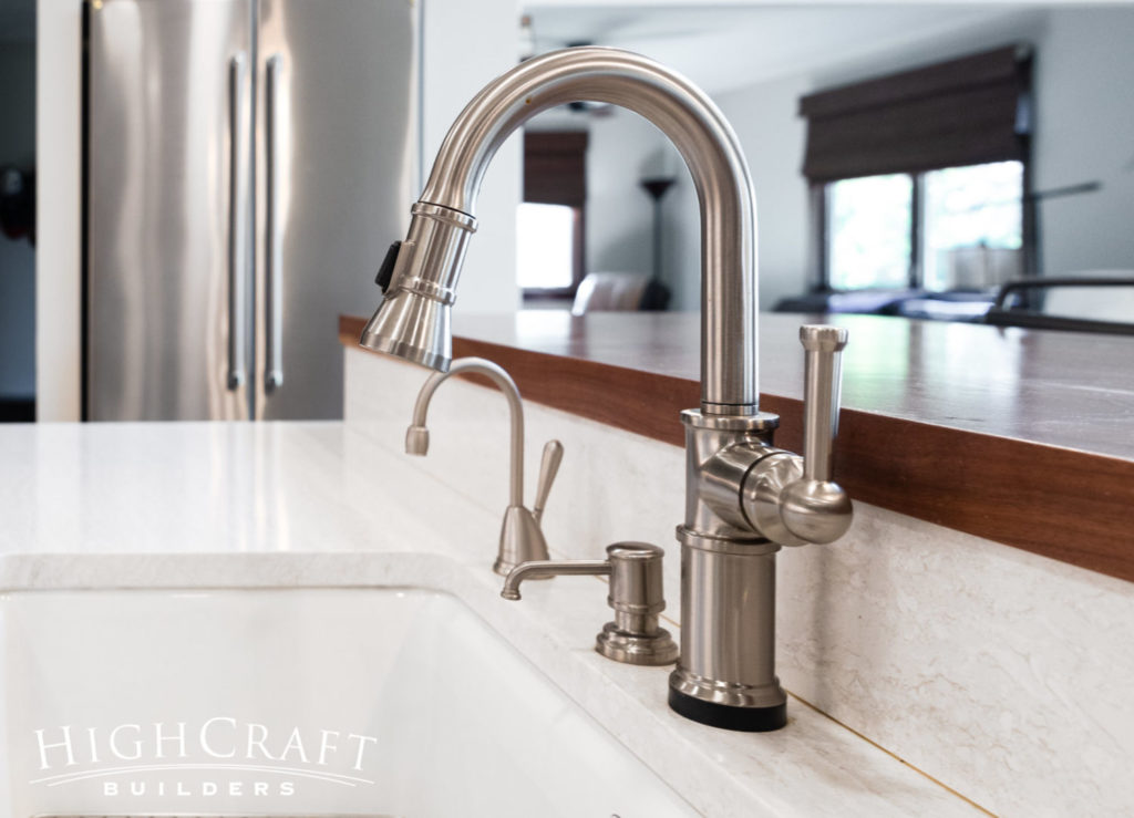 brushednickelsinkfaucetkitchenremodel HighCraft