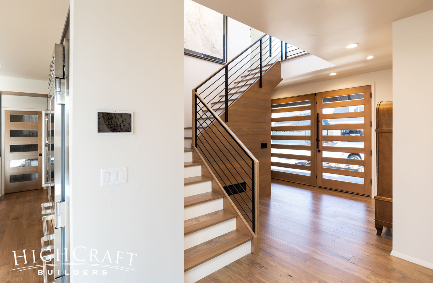 Soft-Contemporary-Custom-8-lite-entry-door-stairs