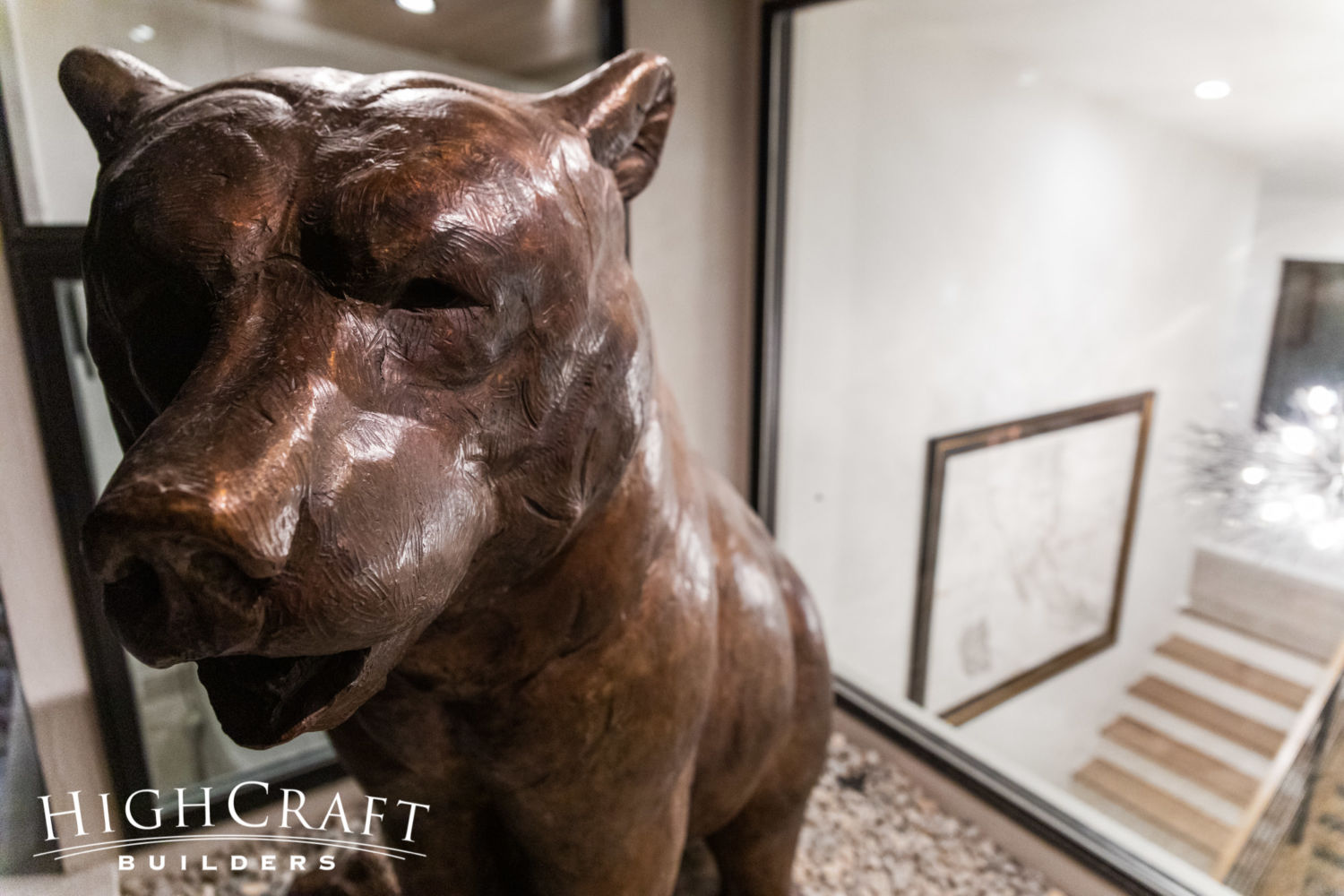 Soft-Contemporary-Custom-bronze-bear-sculpture-face-closeup