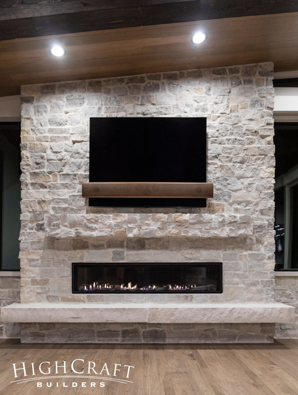 Soft-Contemporary-Custom-living-room-fireplace-TV