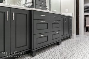 custom_home_builder_colorado_master_bath_charcoal_gray_base_cabinets_hex_tiles