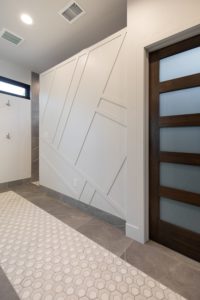highcraft loveland custom home master bathroom accent wall-hex-tiles-flooring