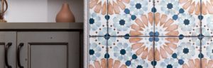 basement-remodeling-contractor-great-room-cabinet-finish-pattern-tile-closeup