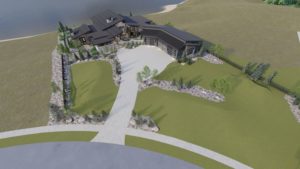 david-hueter-rendering-exterior-aerial-view-on-lakefront-lot
