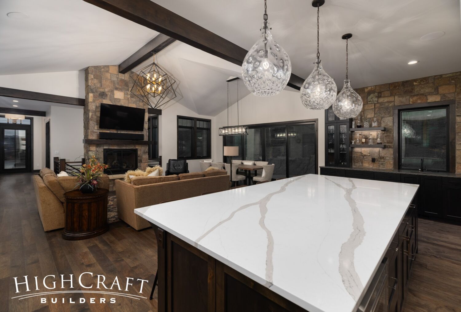 mountain-modern-custom-home-kitchen-island-living-room