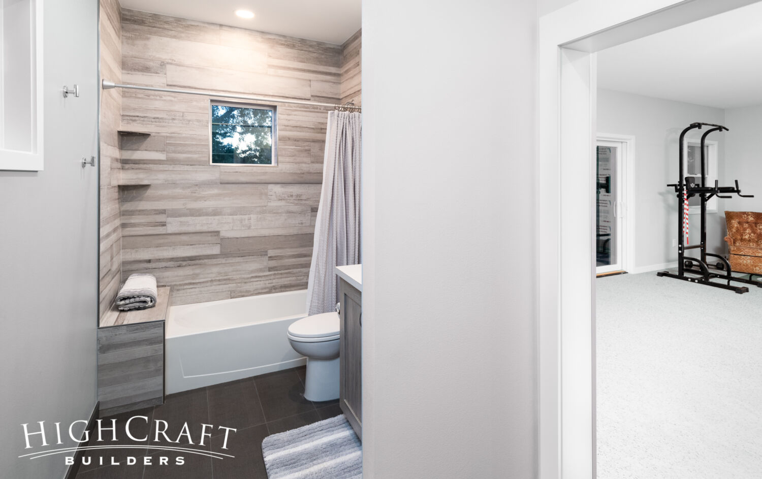 Kitchen-Bath-Pool-House-guest-bath-ceramic-tile-bench-shower-seat